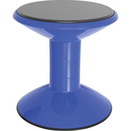 STOREX Stool, Active Seating, Wiggle, 13"Dia x 12"-18"H, Blue STX00301U01C